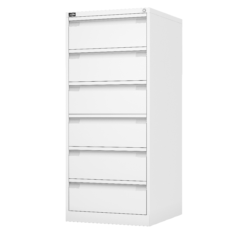BISLEY Karteischrank ECO > 2-bahnig • 6 Schubladen für DIN A5 Karteikarten