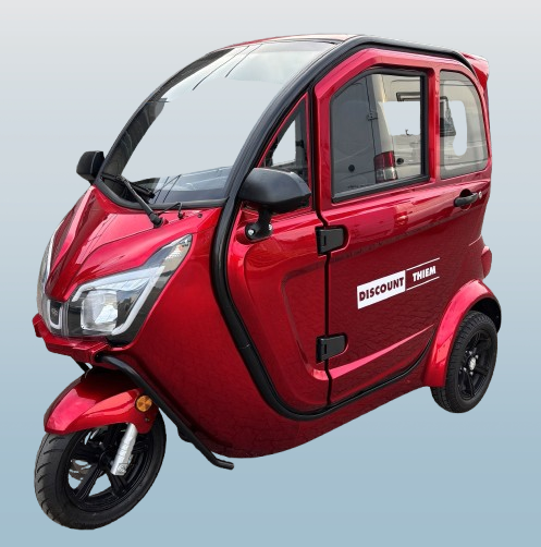 E-GO! eK3 Kabinenroller > 2-Sitzer Senioren Elektromobil • 25 KM/H • Nur 350 km!