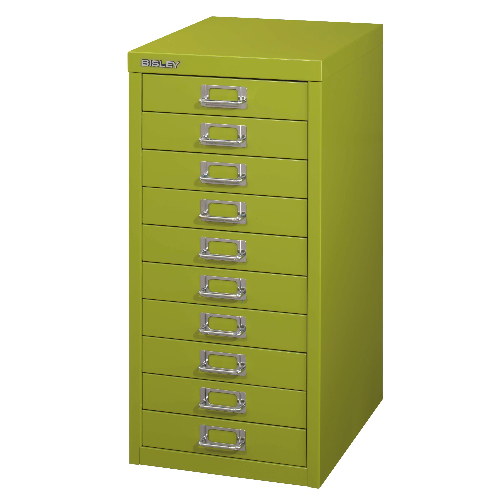 BISLEY MultiDrawer Schubladenschrank 29er Serie DIN A4 > 10 Schubladen à H 51 mm