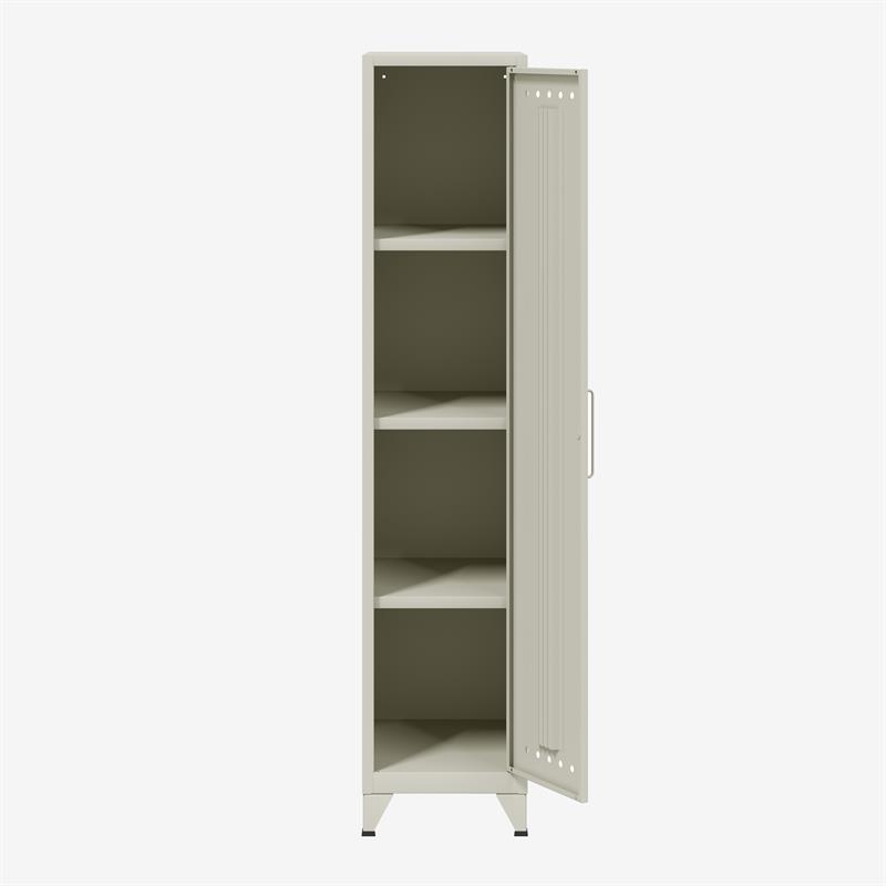 BISLEY Fern Garderobenschrank mit 3 festen Fachböden • 510 mm Tief