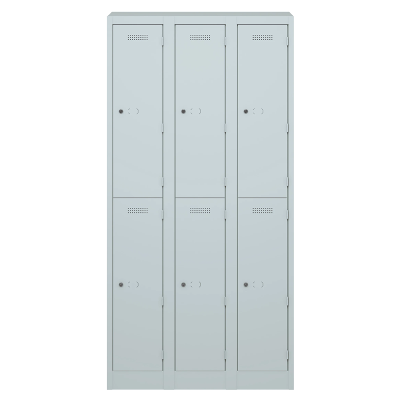 BISLEY Primary Locker Garderoben- Schließfachschrank • 3 Abteile > 600 mm Tief