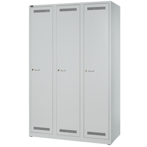 BISLEY Garderobenschrank GL12T1 • 3 Abteile - Breite 1.200 mm > Tiefe 500 mm