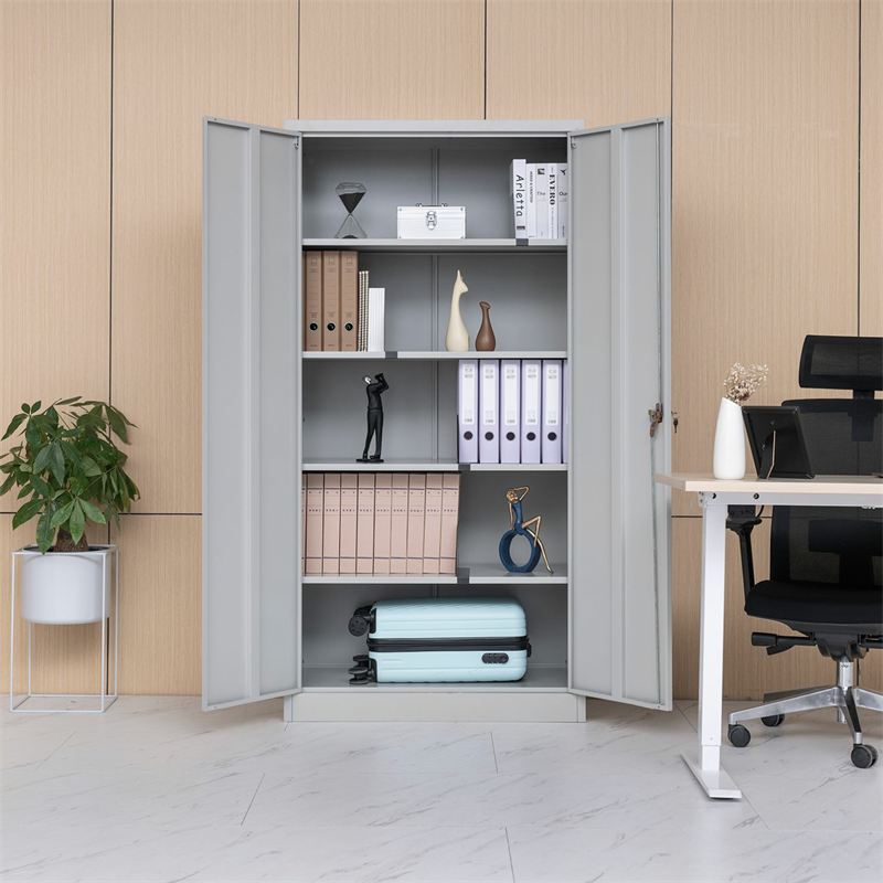 BISLEY Toolless Flügeltürenschrank zur Eigenmontage • Stahlschrank für 5 OH