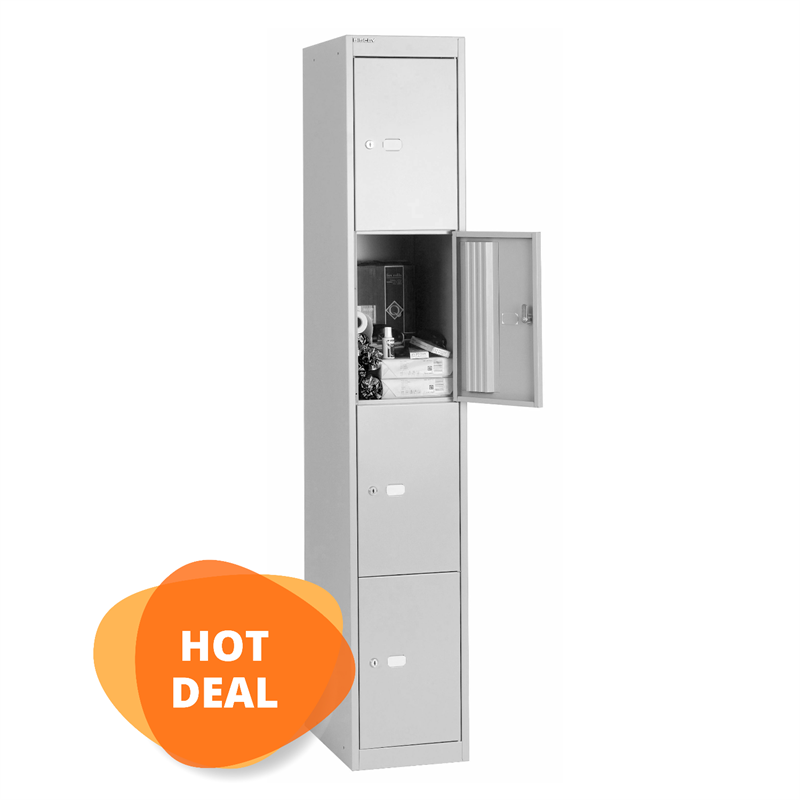 BISLEY Office Garderoben- Schließfachschrank CLK184 • Einzelspind 457 mm Tief