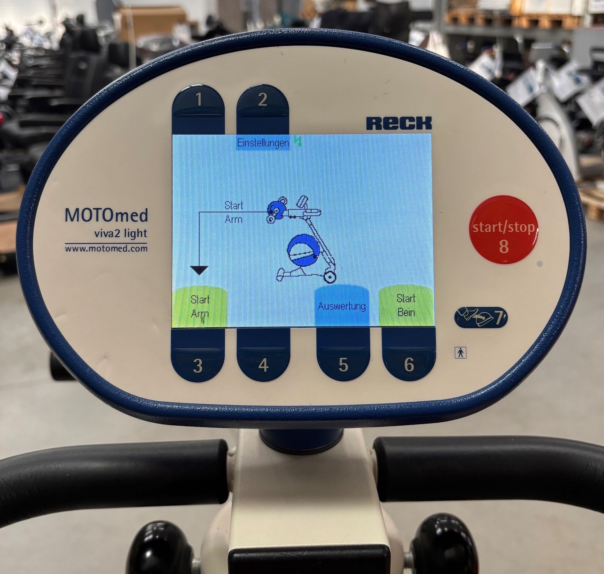 Reck MOTOmed viva2 light Bewegungstrainer • Bein- & Oberkörpertrainer