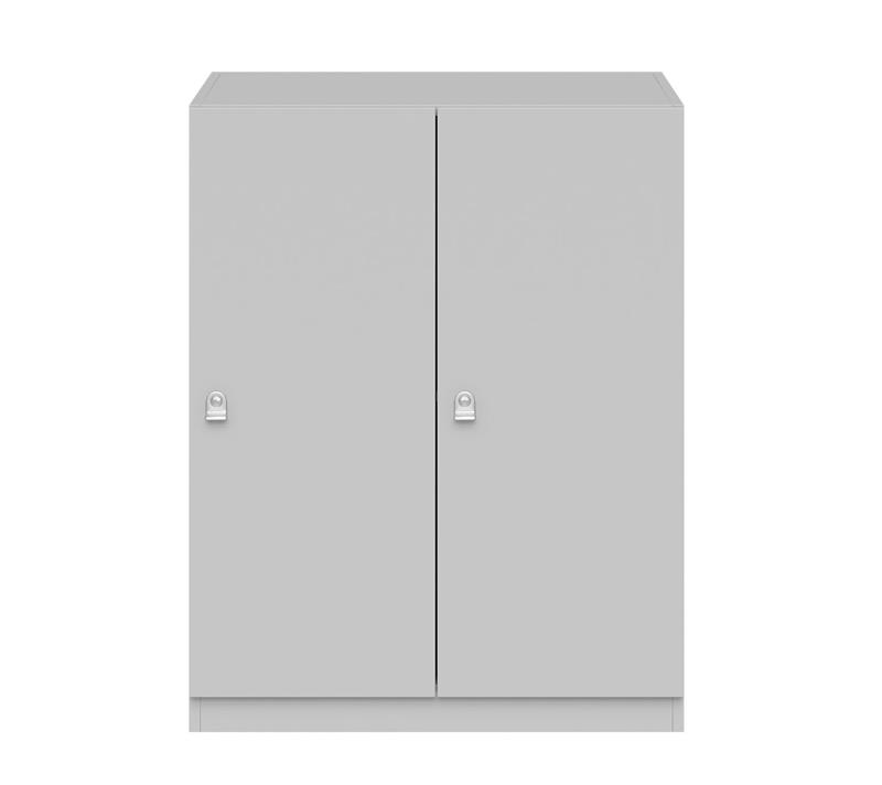 BISLEY Pren Garderobenschrank • 2 Abteile mit je 1 Kleiderstange > 500 mm Tief