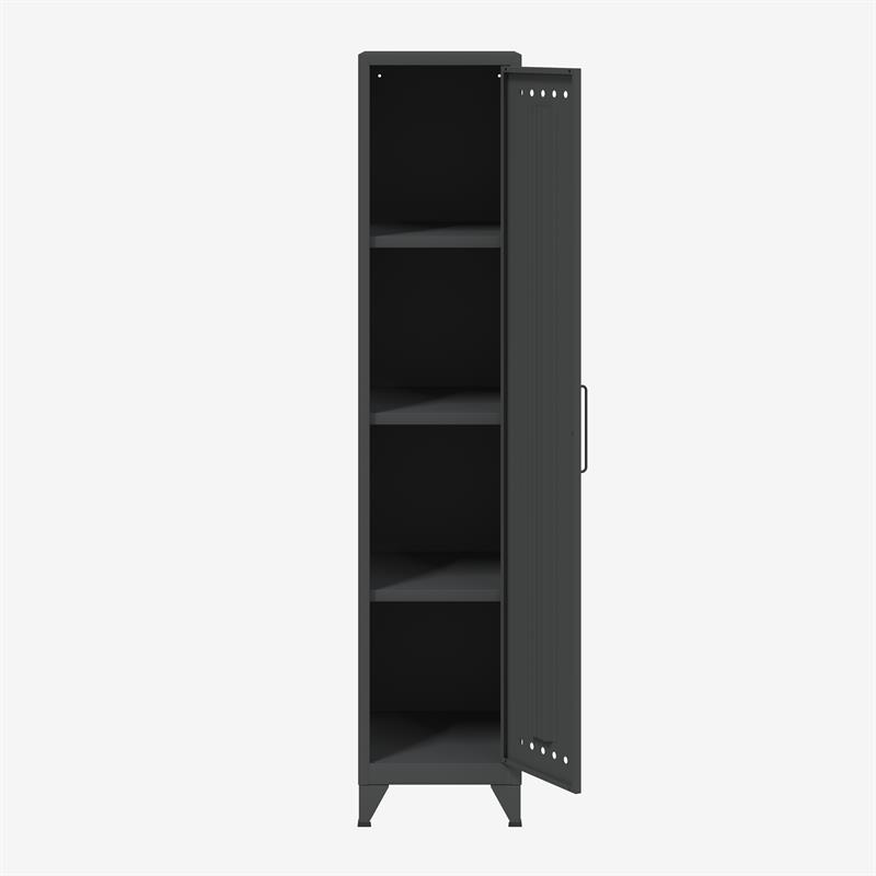 BISLEY Fern Garderobenschrank mit 3 festen Fachböden • 510 mm Tief