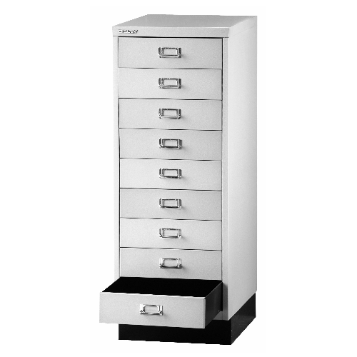 BISLEY MultiDrawer Schubladenschrank 39er Serie DIN A3 > 9 Schubladen à H 87 mm