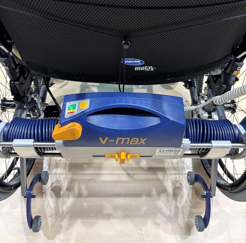 AAT Alber V-MAX Brems- & Schiebehilfe im Set mit XXL Rollstuhl • SB 60 cm