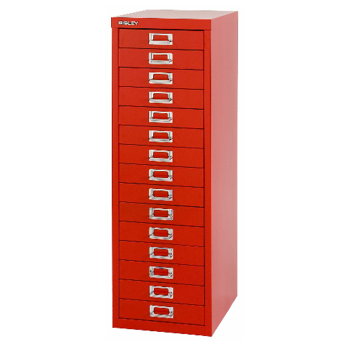 BISLEY MultiDrawer Schubladenschrank 39er Serie DIN A4 > 15 Schubladen à H 51 mm