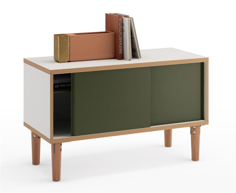 BISLEY Poise Sideboard mit Schiebetüren • Breite 1.000 mm > 450 mm Tief