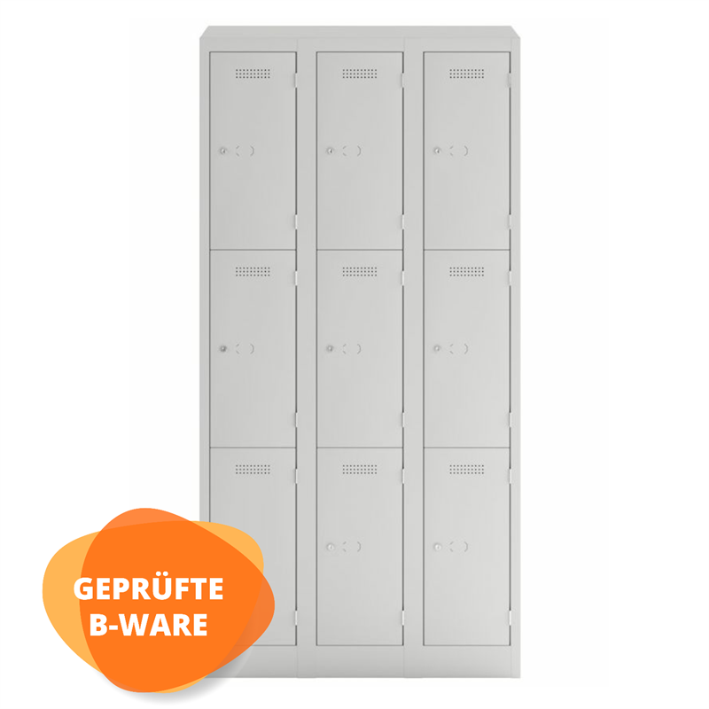 BISLEY Primary Locker Garderoben- Schließfachschrank • Wertfachspind 600 mm Tief