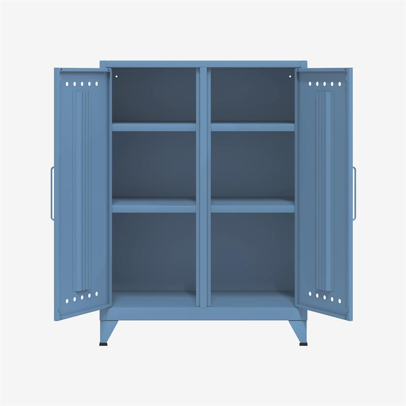BISLEY Fern Middle Sideboard • Aufbewahrungsschrank • Retro-Industrial Design
