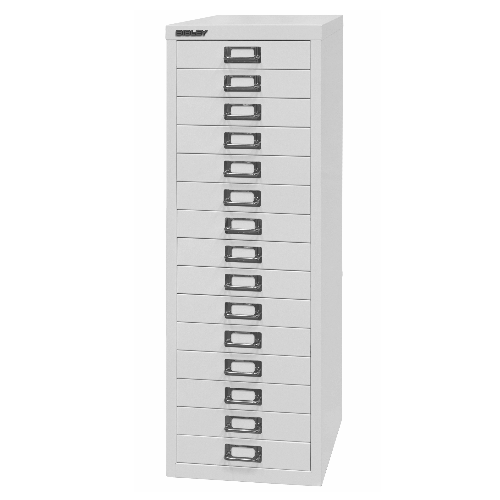 BISLEY MultiDrawer Schubladenschrank 39er Serie DIN A4 > 15 Schubladen à H 51 mm