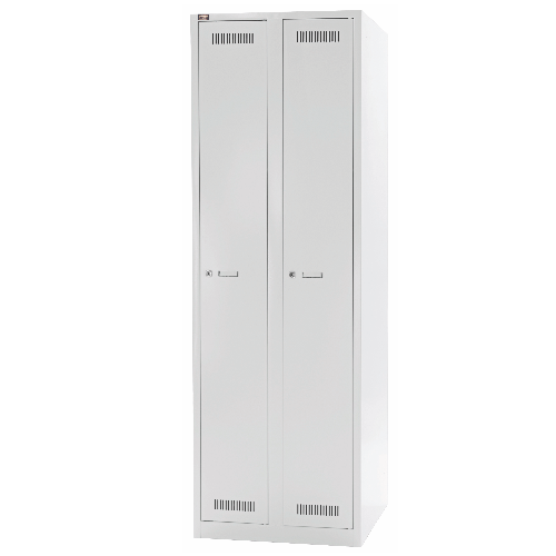 BISLEY Garderobenschrank GL06D1 • 2 Abteile - Breite 600 mm > Tiefe 500 mm