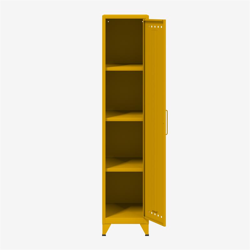 BISLEY Fern Garderobenschrank mit 3 festen Fachböden • 510 mm Tief