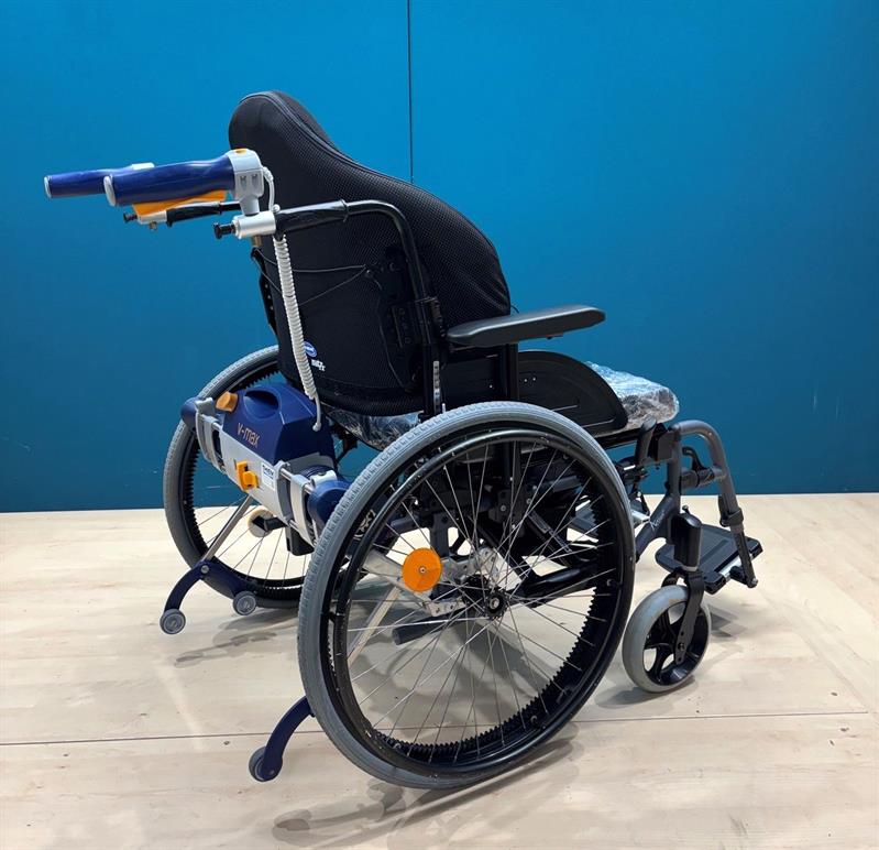 AAT Alber V-MAX Brems- & Schiebehilfe im Set mit XXL Rollstuhl • SB 60 cm
