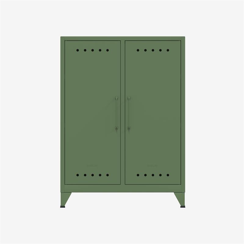 BISLEY Fern Middle Sideboard • Aufbewahrungsschrank • Retro-Industrial Design