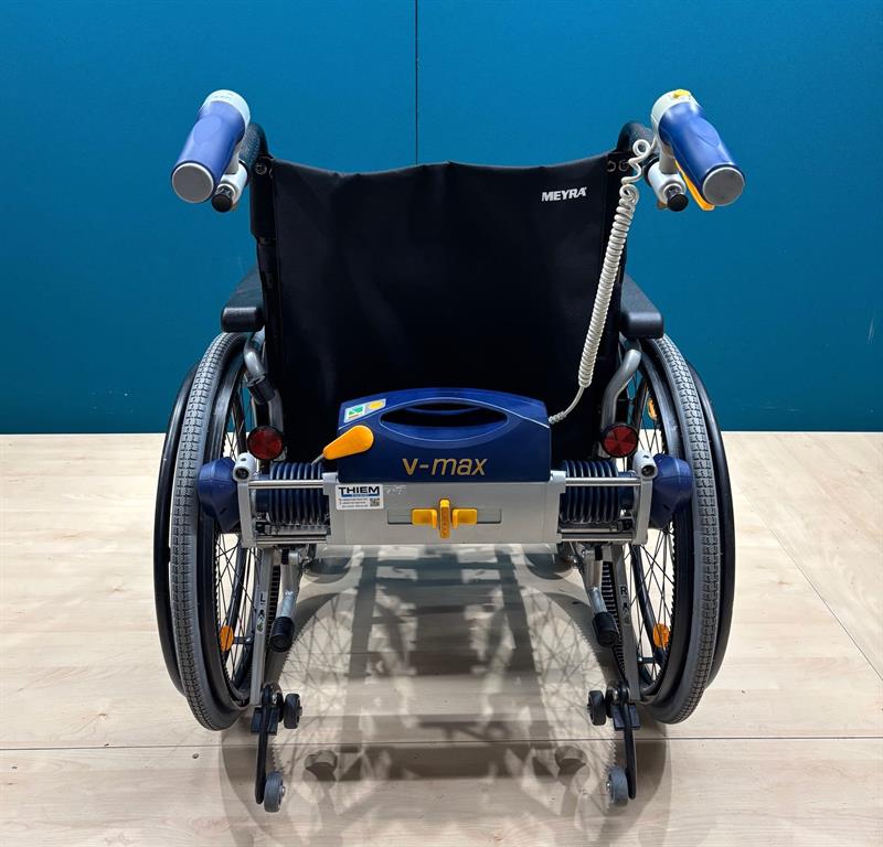 AAT Alber V-MAX Brems- & Schiebehilfe im Set mit Falt- Rollstuhl • SB 50 cm