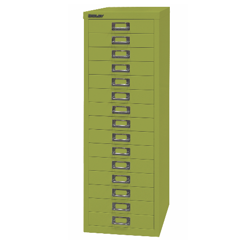 BISLEY MultiDrawer Schubladenschrank 39er Serie DIN A4 > 15 Schubladen à H 51 mm