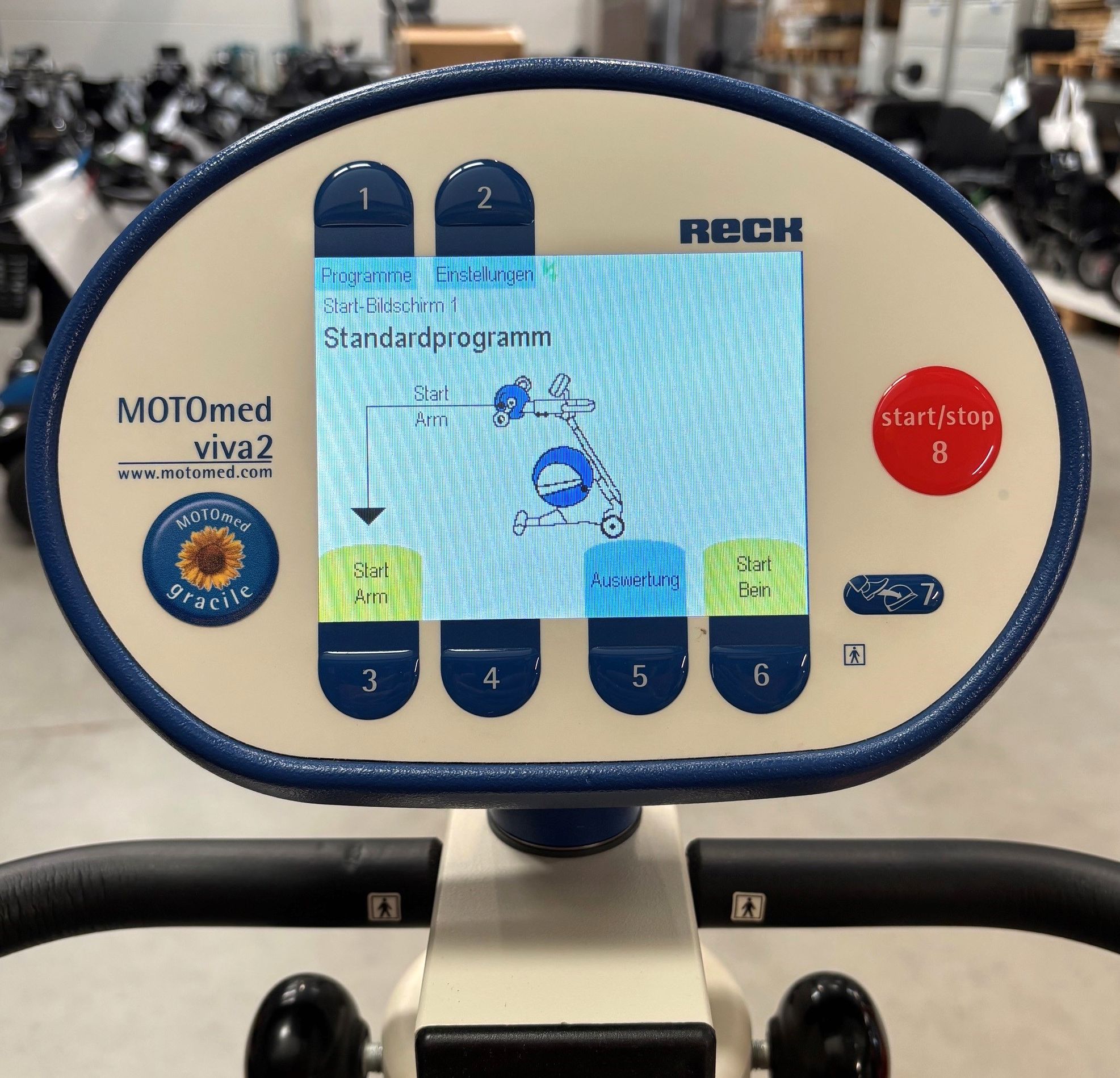 Reck MOTOmed viva2 Gracile Bewegungstrainer • Bein- & Oberkörpertrainer