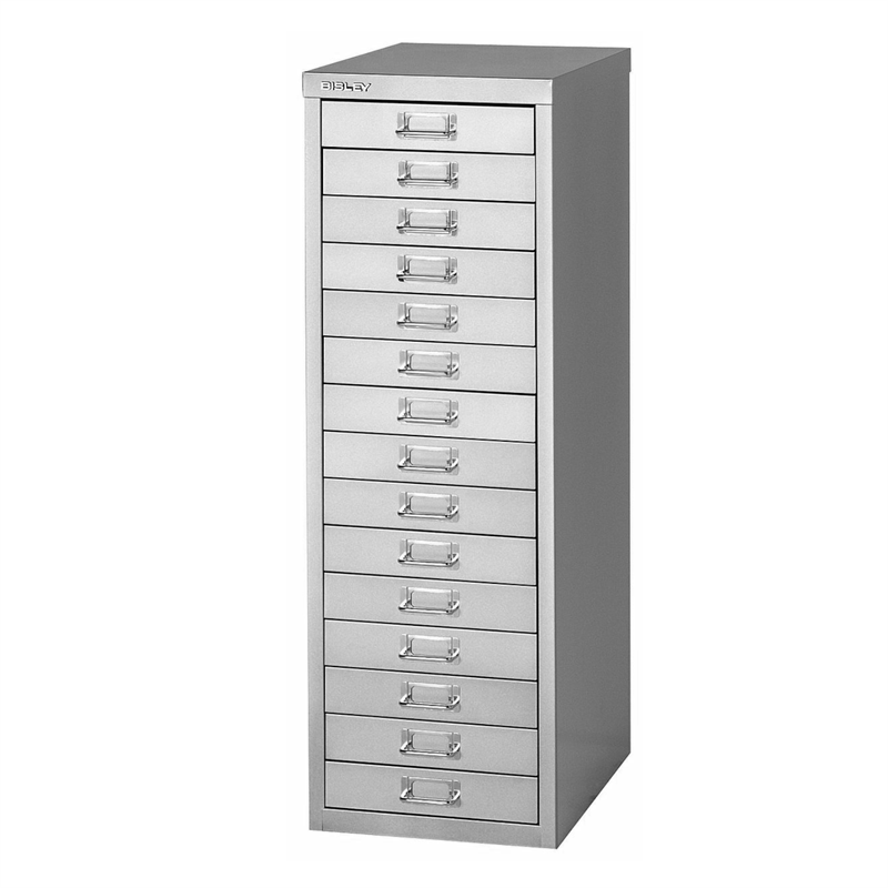 BISLEY MultiDrawer Schubladenschrank 39er Serie DIN A4 > 15 Schubladen à H 51 mm