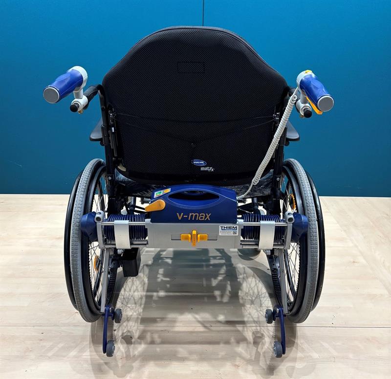 AAT Alber V-MAX Brems- & Schiebehilfe im Set mit XXL Rollstuhl • SB 60 cm