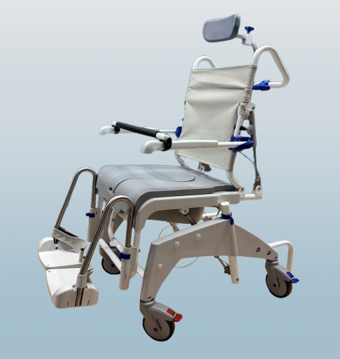 Aquatec Ocean Dual VIP Dusch- und Toilettenrollstuhl • Sitzbreite 48 cm