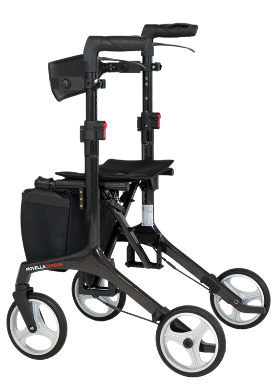 PRIDE Movella Carbon Rollator • Leichtgewichtsrollator nur 5,2 kg