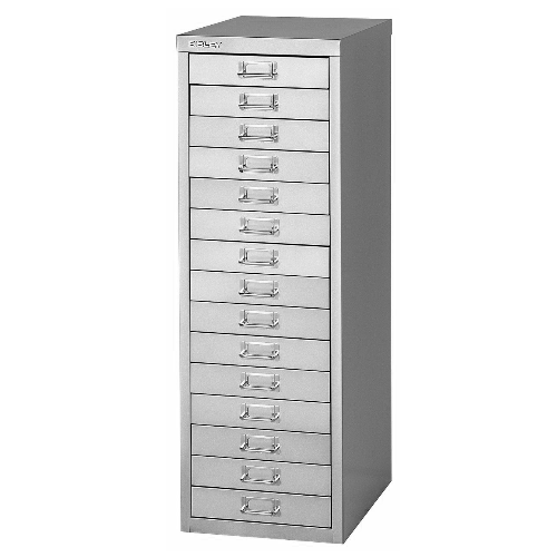 BISLEY MultiDrawer Schubladenschrank 39er Serie DIN A4 > 15 Schubladen à H 51 mm