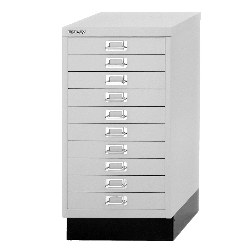 BISLEY MultiDrawer Schubladenschrank 29er Serie DIN A3 > 10 Schubladen à H 51 mm