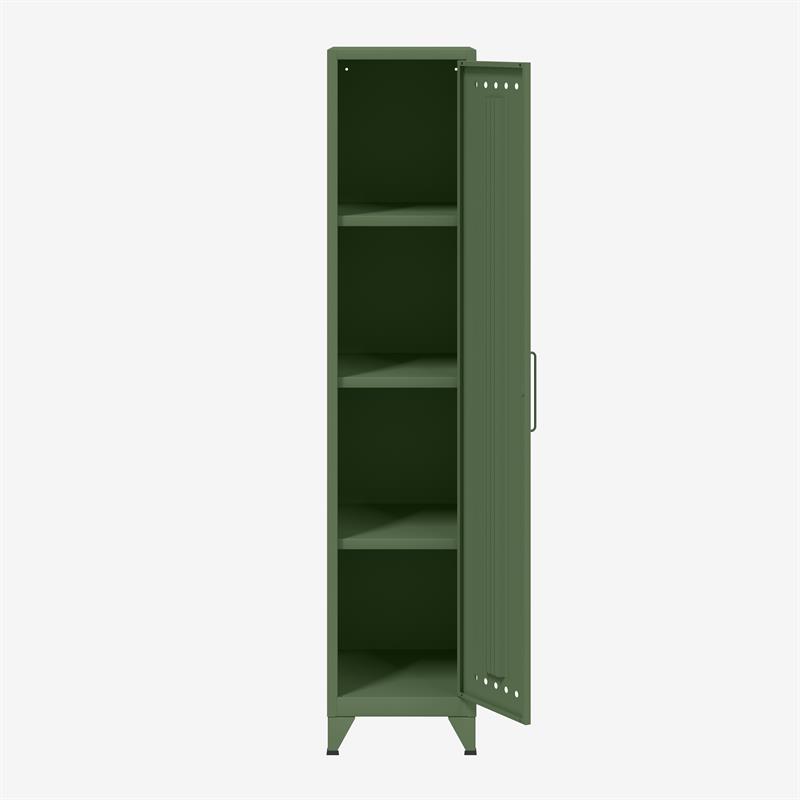 BISLEY Fern Garderobenschrank mit 3 festen Fachböden • 510 mm Tief