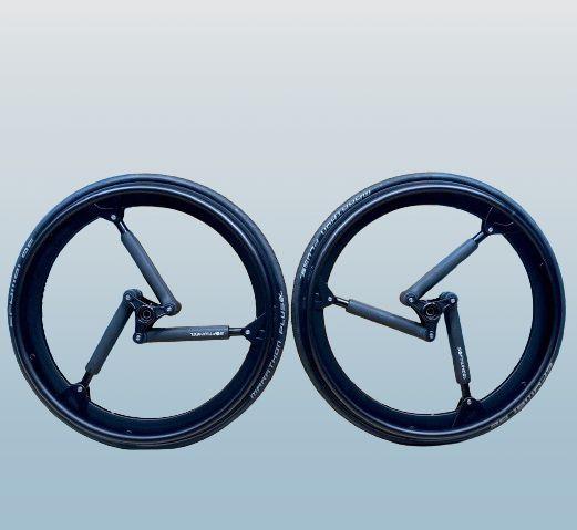 SoftWheel 2 Rollstuhlräder mit integrierter Federung (Material: Aluminium)