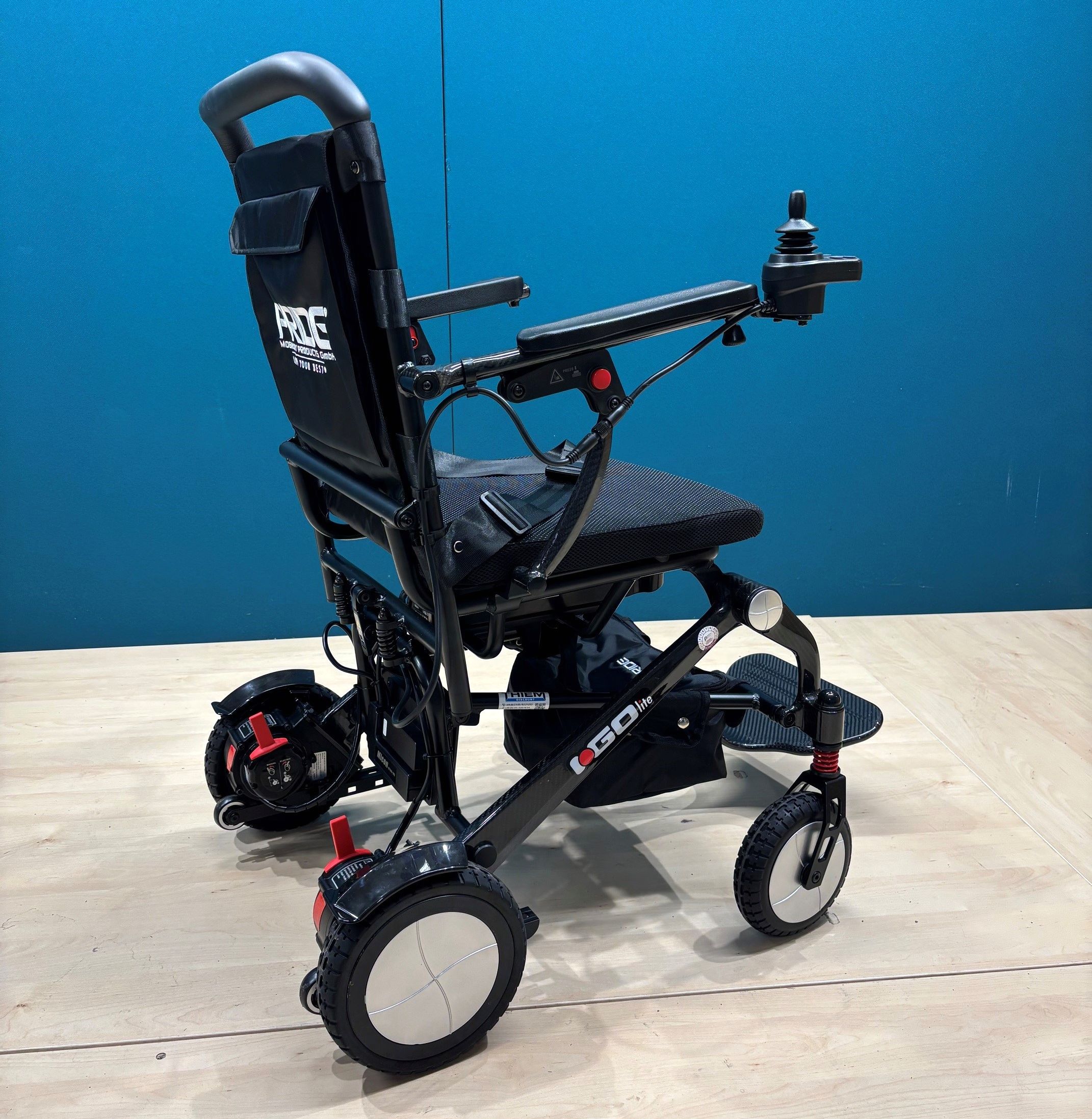 PRIDE i-Go Lite Carbon Elektrorollstuhl • Reise Rollstuhl nur 18 kg • 6 KM/H
