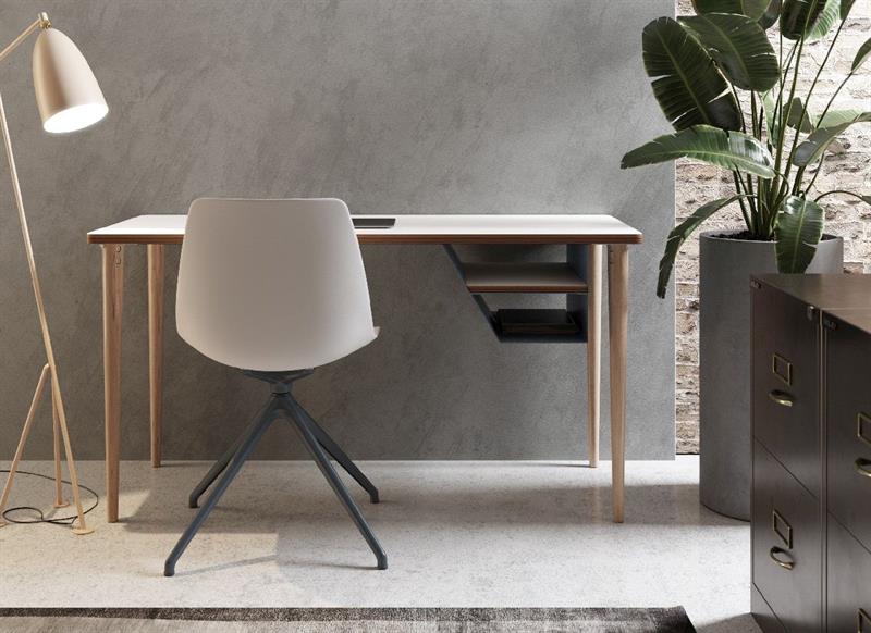 BISLEY Poise Schreibtisch 1.400 mm Breit • Home Office Arbeitstisch mit Ablage
