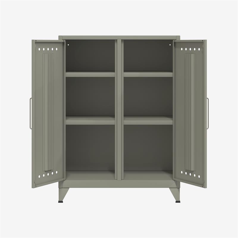 BISLEY Fern Middle Sideboard • Aufbewahrungsschrank • Retro-Industrial Design