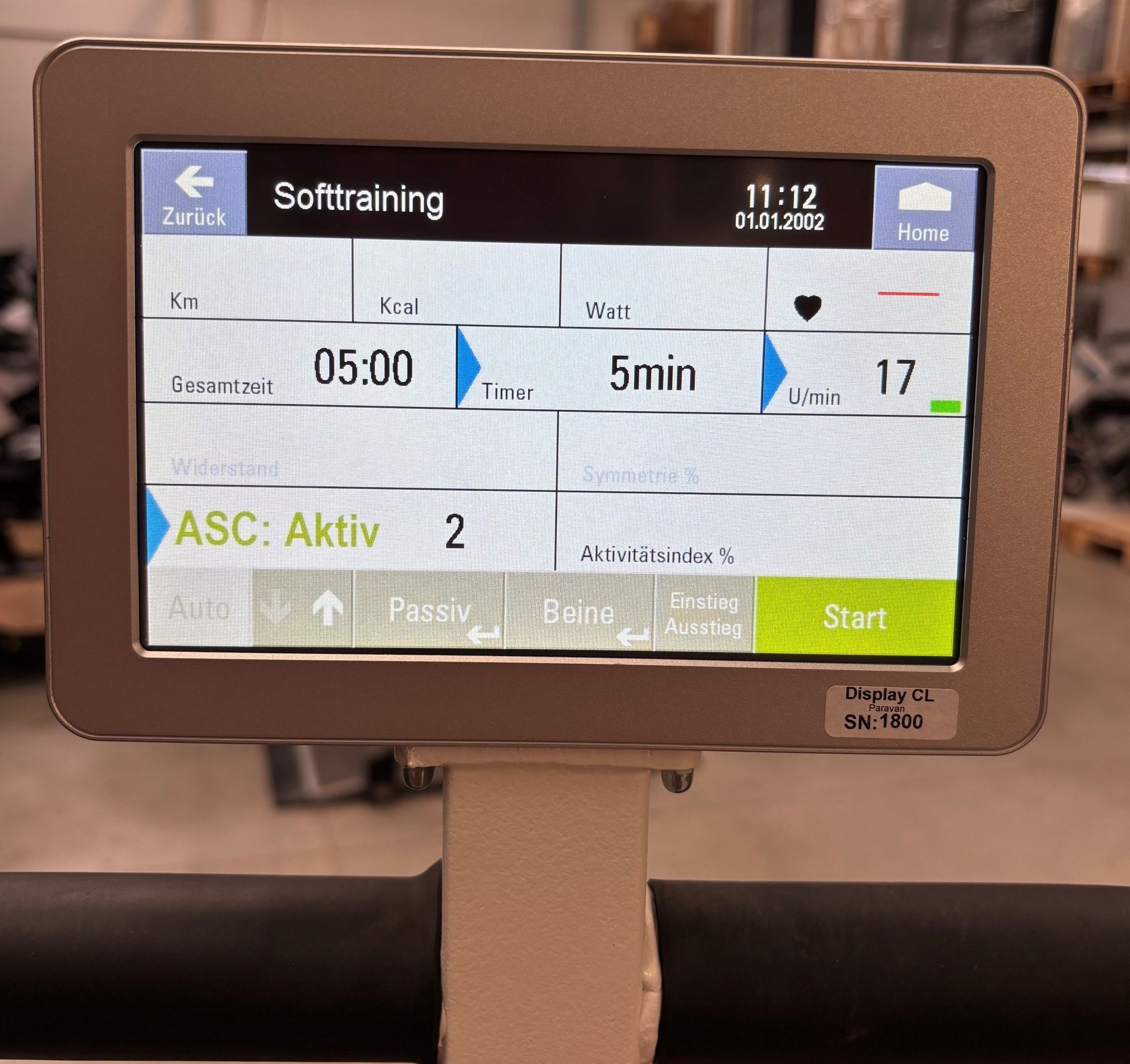 Paravan Movanimo Touch Bewegungstrainer • Beintrainer • Therapietrainer