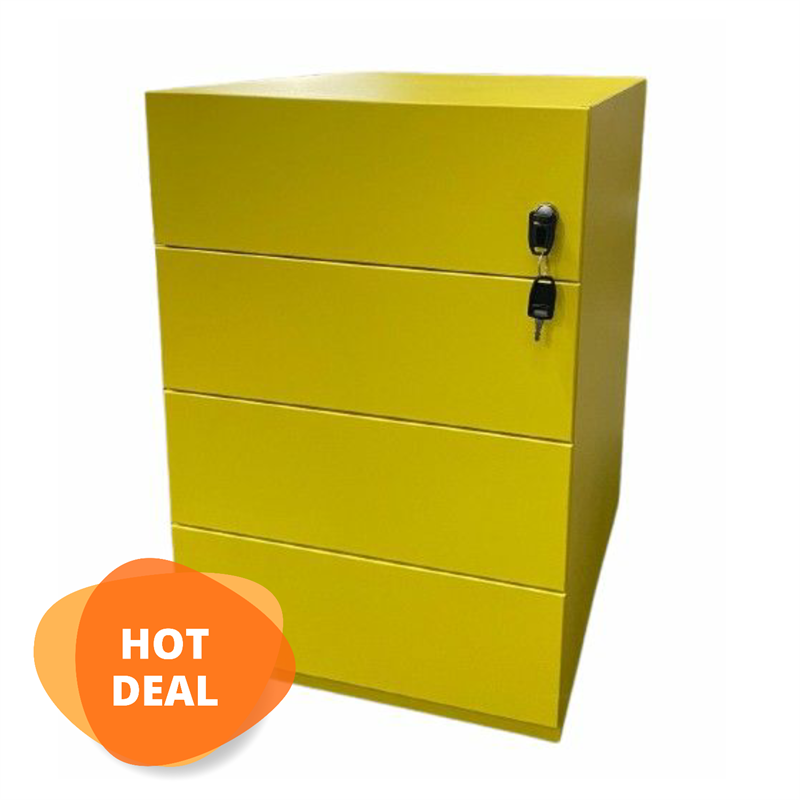 BISLEY Note™ Rollcontainer 565 mm Tief • Mobiler Schreibtisch- Beistellschrank