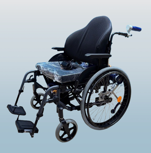 AAT Alber V-MAX Brems- & Schiebehilfe im Set mit XXL Rollstuhl • SB 60 cm