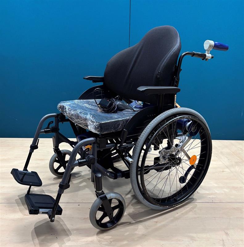 AAT Alber V-MAX Brems- & Schiebehilfe im Set mit XXL Rollstuhl • SB 60 cm