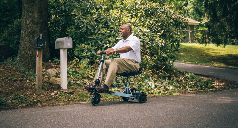 PRIDE iRide 3-Rad Reise-Elektroscooter • Elektromobil nur 19 kg • 6 KM/H