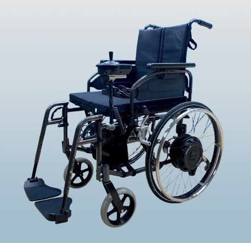 AAT Alber Solo B Elektroantrieb im Set mit Rollstuhl • Sitzbreite 43 cm