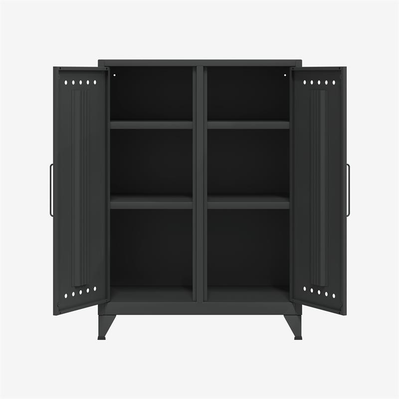BISLEY Fern Middle Sideboard • Aufbewahrungsschrank • Retro-Industrial Design