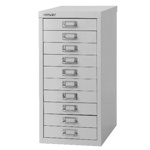 BISLEY MultiDrawer Schubladenschrank 29er Serie DIN A4 > 10 Schubladen à H 51 mm