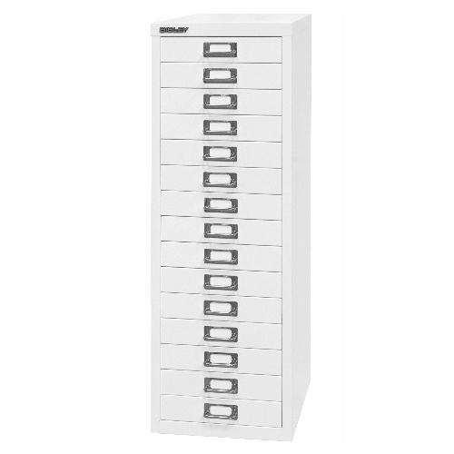 BISLEY MultiDrawer Schubladenschrank 39er Serie DIN A4 > 15 Schubladen à H 51 mm