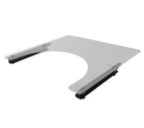 ROLKO Therapietisch 650 x 570 x 5 mm für Rollstuhl- Sitzbreiten 38-48 cm