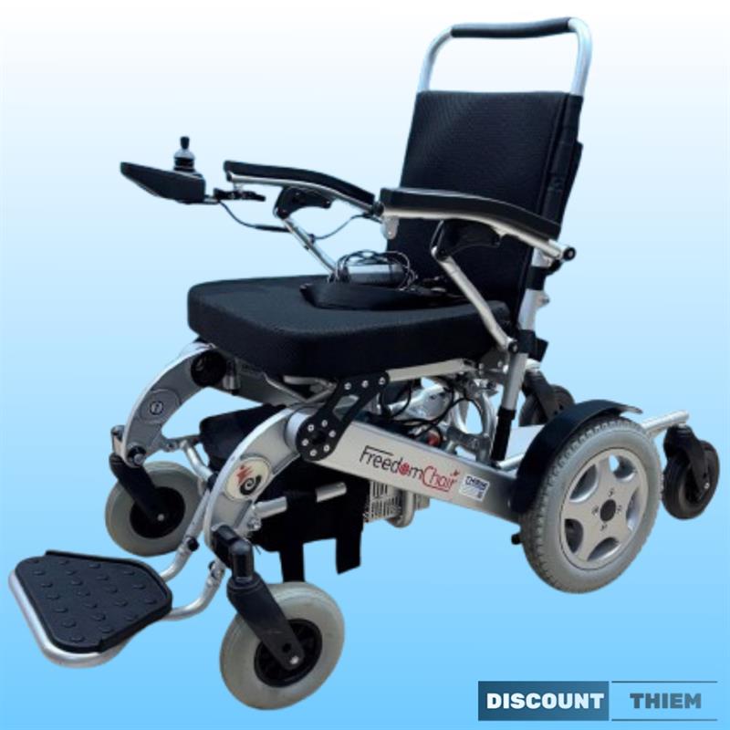 FreedomChair A08L Elektrorollstuhl bis 160 kg inkl. Gepäckanhänger • 6 KM/H