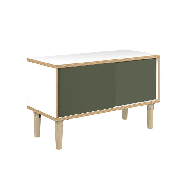 BISLEY Poise Sideboard mit Schiebetüren • Breite 1.000 mm > 450 mm Tief