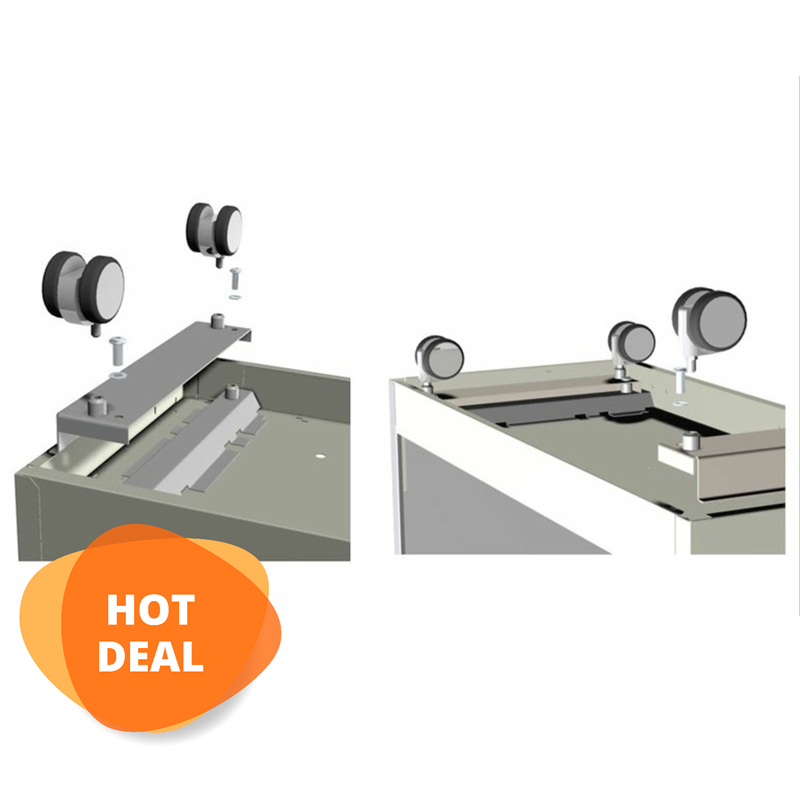 BISLEY Rollenuntersatz für EuroTambours™ Rollladenschrank bis 1.029 mm Höhe