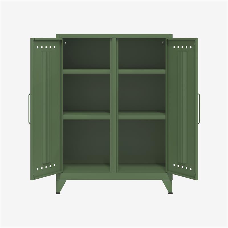 BISLEY Fern Middle Sideboard • Aufbewahrungsschrank • Retro-Industrial Design